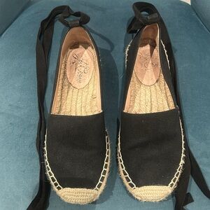 J Crew Black Espadrilles